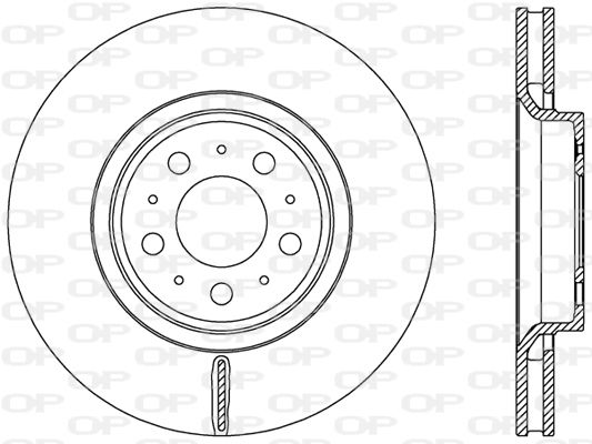 OPEN PARTS Тормозной диск BDR2455.20